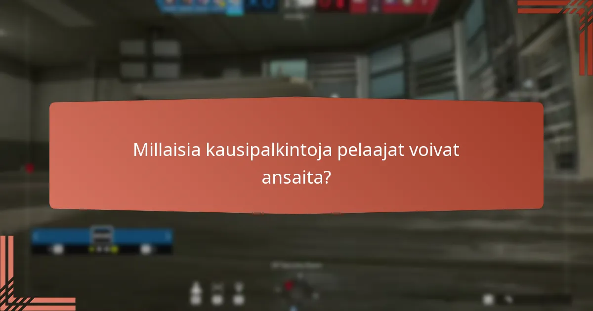 Millaisia kausipalkintoja pelaajat voivat ansaita?